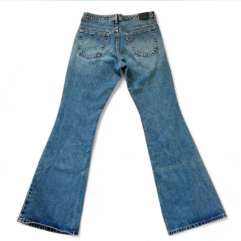 Vintage Silver Tab Flared Blue Levis